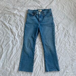 Madewell Kick Out Crop Mid Rise Ankle Jeans